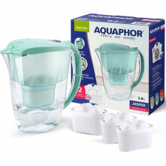Dzbanek filtrujący wodę Aquaphor Jasper + 3 filtry miętowy