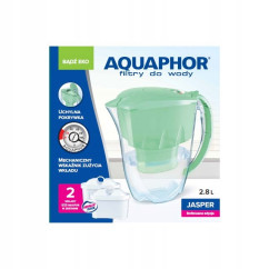 Dzbanek filtrujący wodę Aquaphor Jasper + 3 filtry miętowy