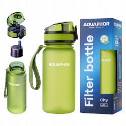 Butelka na Wodę dla Dziecka do Szkoły Aquaphor City 350ml z filtrem