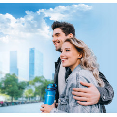 Mała Butelka Filtrująca dla Dziecka do Szkoły Aquaphor City 350 ml Szara