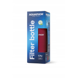 Butelka z Filtrem do Wody Aquaphor City 350 ml bordo Bidon na trening