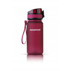 Butelka z Filtrem do Wody Aquaphor City 350 ml bordo Bidon na trening