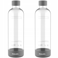 Butelka Philips do saturatorów Szara 1 L 2 sztuki