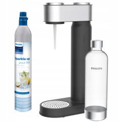 Saturator do wody PHILIPS ADD4902BK czarny/stalowy