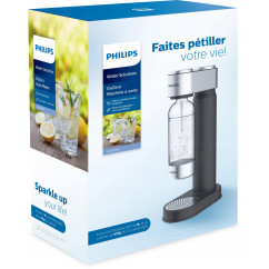 Saturator do wody PHILIPS ADD4902BK czarny/stalowy