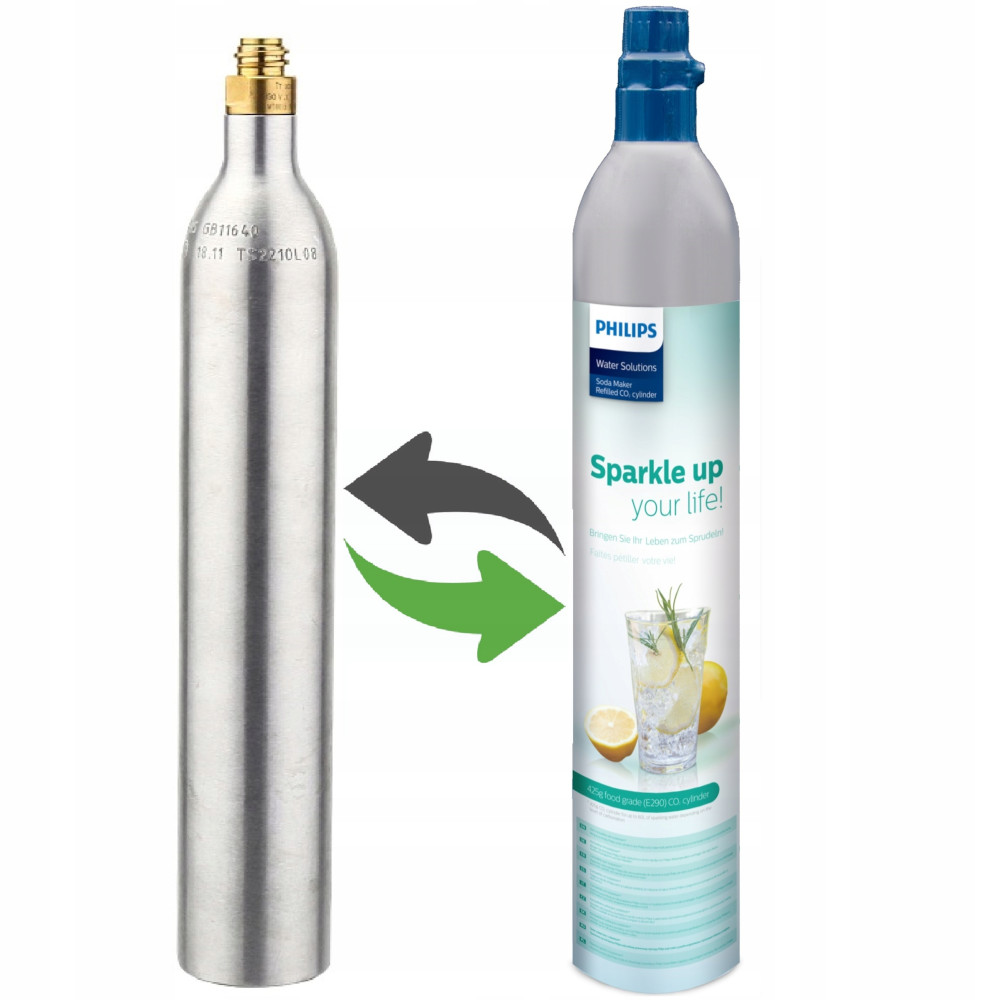 Wymiana cylindra PHILIPS, nabój z gazem CO2 Wymiana cylindra PHILIPS, nabój z gazem CO2